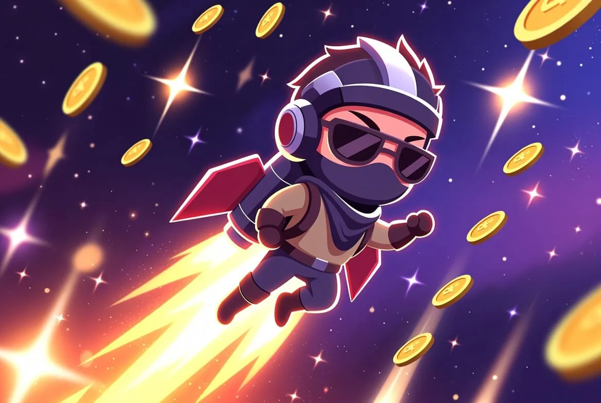 Histórico de rodadas do Lucky Jet com os multiplicadores anteriores