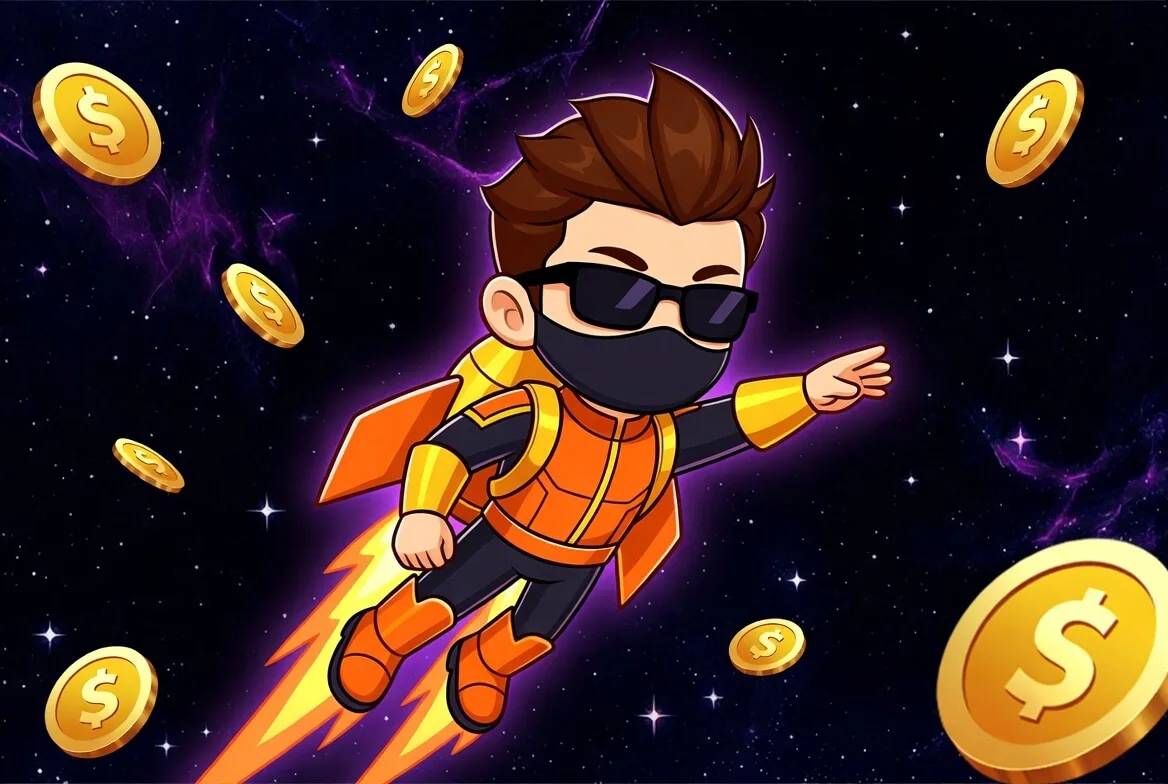 Versão demo do Lucky Jet rodando com créditos fictícios na tela
